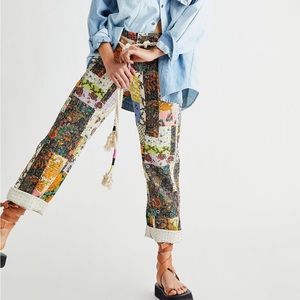 Free People Roads Merge Straight Leg Pant